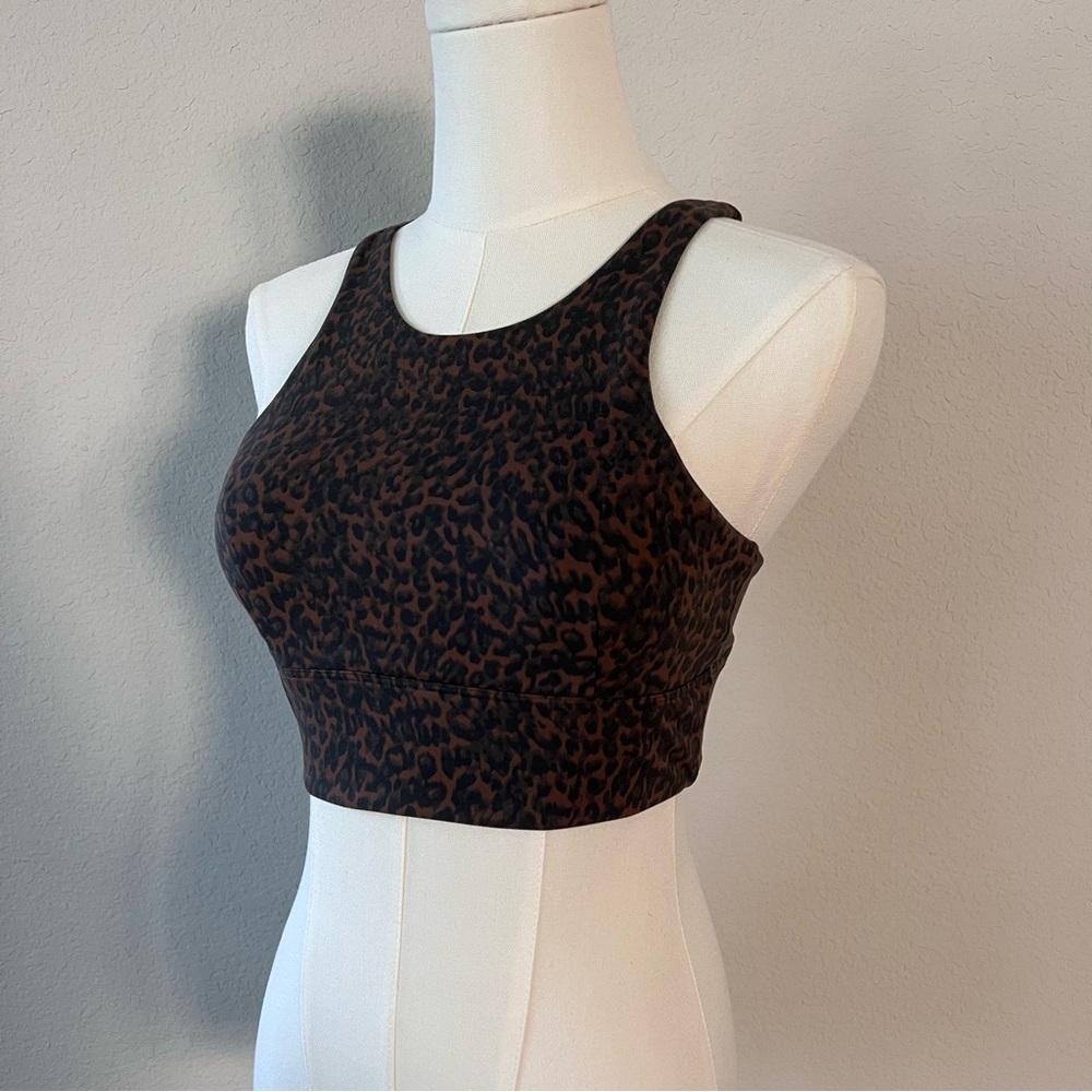 Varley Leopard Print Sports Bra